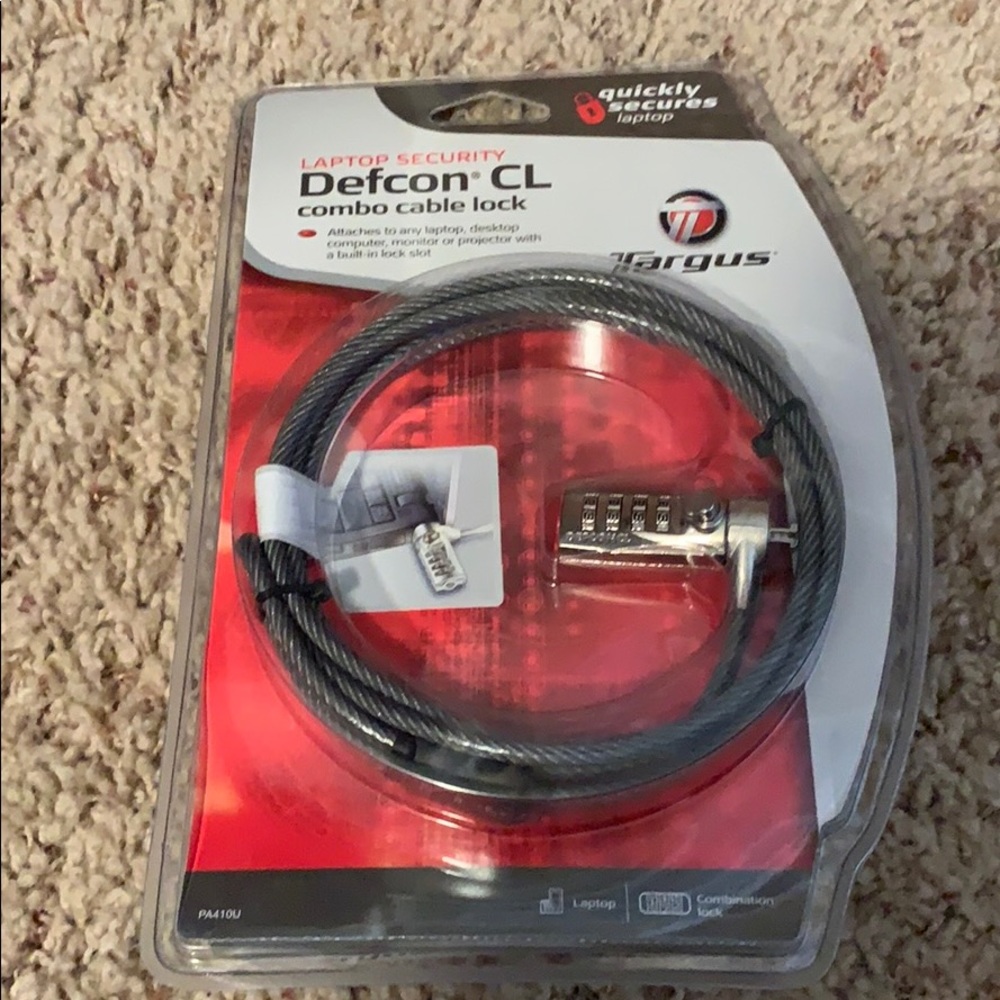 NWT DEFCON CL combo cable lock